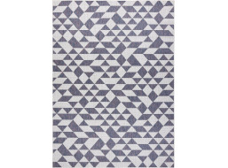 Kusový koberec Sion Sisal Triangles 22373 ecru/blue-pink