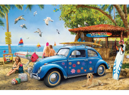 EUROGRAPHICS Puzzle VW Brouk a surfaři 1000 dílků