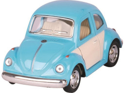GOKI Volkswagen Brouk klasik (1967) na zpětné natažení - modrý