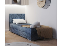 Čalouněná postel COIMBRA I - 200x90 cm - modrá