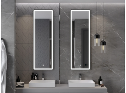 Obdélníkové zrcadlo MEXEN CORO 50x150 cm - s LED podsvícením a vyhříváním, 9817-050-150-611-70