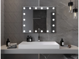 Obdélníkové zrcadlo MEXEN DONA 100x80 cm - s LED podsvícením a vyhříváním, 9818-100-080-611-00