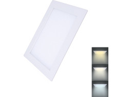 LED mini panel CCT, podhledový, 12W, 900lm, 3000K, 4000K, 6000K, čtvercový