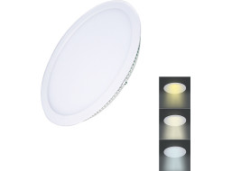 LED mini panel CCT, podhledový, 6W, 450lm, 3000K, 4000K, 6000K, kulatý