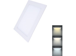 LED mini panel CCT, podhledový, 6W, 450lm, 3000K, 4000K, 6000K, čtvercový