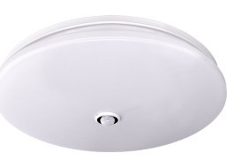 LED stropní světlo PLAIN s PIR sensorem, 18W, 1260lm, 3000K, kulaté, 33cm
