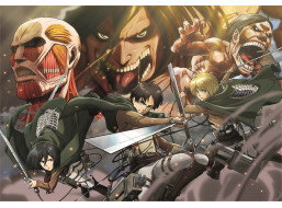 CLEMENTONI Puzzle Anime Collection: Útok titánů (Attack on Titans) 500 dílků