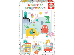 EDUCA Puzzle Lemon Ribbon 4v1 (12,16,20,25 dílků)