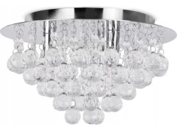 Stropní křišťálové svítidlo CRYSTAL round 30x30 cm