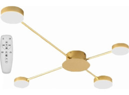 Stropní LED svítidlo ARMS 4 - 40W - zlaté + ovladač