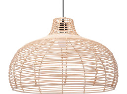 Stropní svítidlo BOHO big bulb - bambusové/černé
