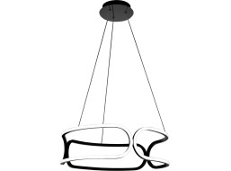 Stropní LED svítidlo MAROKO 90W - černé + ovladač