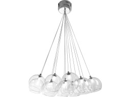 Stropní svítidlo GLASS 13 - kov/sklo - čiré