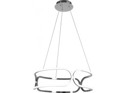 Stropní LED svítidlo MAROKO 90W - chromové + ovladač