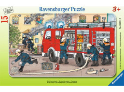 RAVENSBURGER Puzzle Hasiči v akci 15 dílků