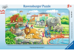 RAVENSBURGER Puzzle Návštěva ZOO 15 dílků
