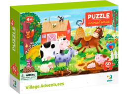 DODO Puzzle Zvířata: Dobrodružství na venkově 60 dílků