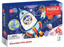 DODO Puzzle Doprava: Výlet do vesmíru 30 dílků