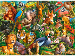 CASTORLAND Puzzle Úžasná zvířata 300 dílků