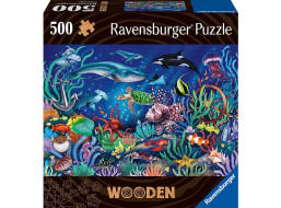 RAVENSBURGER Dřevěné puzzle V moři 500 dílků