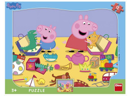 DINO Puzzle Prasátko Peppa: Tvary 12 dílků