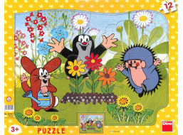 DINO Puzzle Krtek zahradníkem 12 dílků