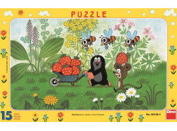 DINO Puzzle Krtek a jahody 15 dílků