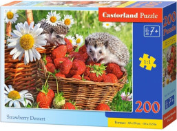 CASTORLAND Puzzle Jahodový dezert 200 dílků