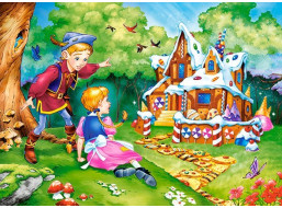 CASTORLAND Puzzle Jeníček a Mařenka 70 dílků