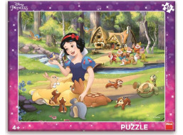 DINO Puzzle Sněhurka a zvířátka 40 dílků
