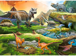 CASTORLAND Puzzle Svět dinosaurů 100 dílků