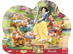 DINO Puzzle Sněhurka a sedm trpaslíků 25 dílků