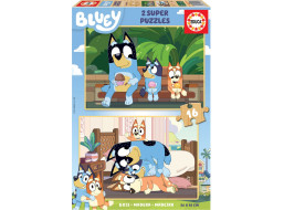 EDUCA Dřevěné puzzle Bluey 2x16 dílků