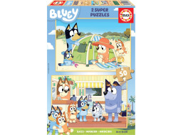 EDUCA Dřevěné puzzle Bluey 2x50 dílků