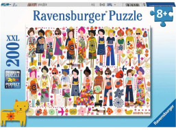 RAVENSBURGER Puzzle Květinové motivy XXL 200 dílků