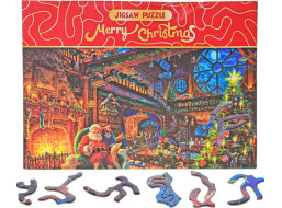 Puzzle Merry Christmas: U Santy doma 468 dílků