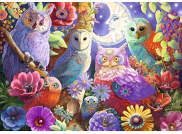 RAVENSBURGER Puzzle Noční sovy EXTRA 300 dílků
