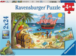 RAVENSBURGER Puzzle Piráti a mořské víly 2x24 dílků