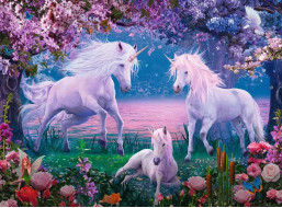 RAVENSBURGER Puzzle Překrásní jednorožci XXL 100 dílků