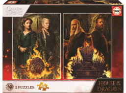 EDUCA Puzzle Rod Draka 2x500 dílků