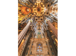 EDUCA Puzzle Sagrada Familia - interiér, Barcelona (Španělsko) 1000 dílků