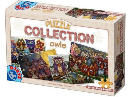 D-TOYS Puzzle Sovičky 4v1 (24,35,48,60 dílků)