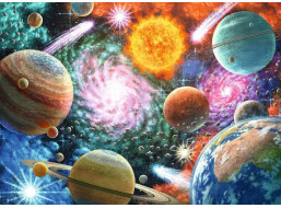 RAVENSBURGER Puzzle Ve vesmíru XXL 100 dílků