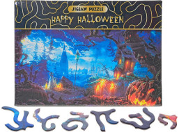 Puzzle Happy Halloween: Dýňová zahrada 468 dílků