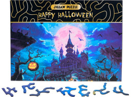 Puzzle Happy Halloween: Strašidelný zámek 468 dílků