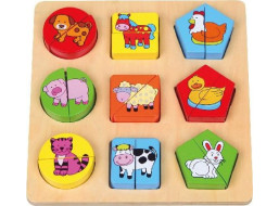 BABU Vkládačka Domácí zvířátka a tvary