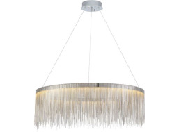 Stropní LED křišťálové svítidlo WATERFALL large - 20W - chromové