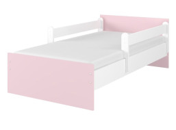 Dětská postel MAX - 160x80 cm - BEZ MOTIVU - růžová