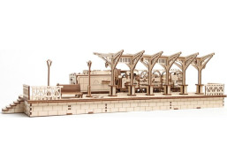 UGEARS 3D puzzle Nádraží 196 dílků