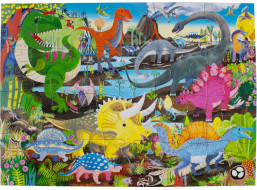 EEBOO Puzzle Dinosauří země 20 dílků